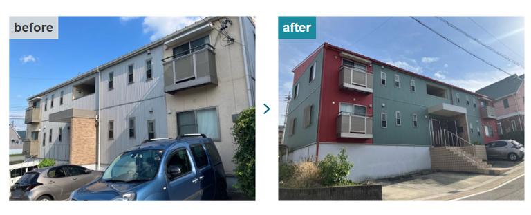 ガルバリウム_アパート.