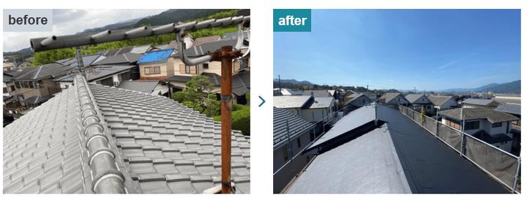 金属サイディング(ガルバリウム)の施工事例