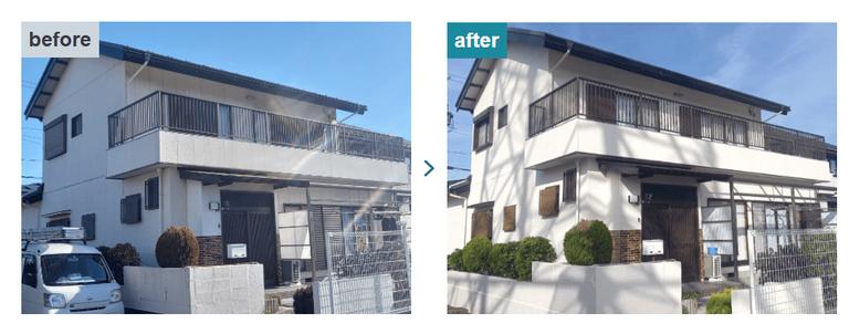 金属サイディング(トタン屋根)での事例