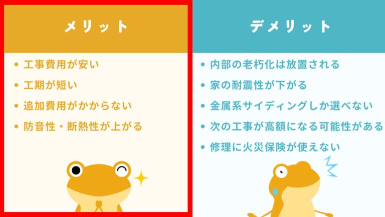 外壁カバー工法のメリット