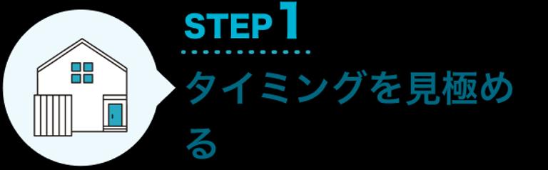 STEP1 タイミングを見極める